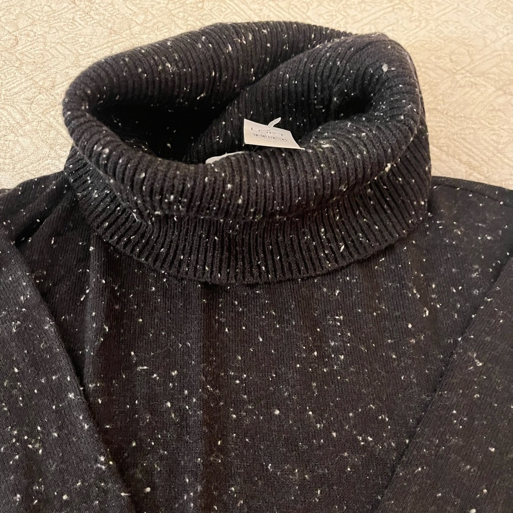 Loft NWT Cowl  Neck Side Slit Tunic Sweater : size XS